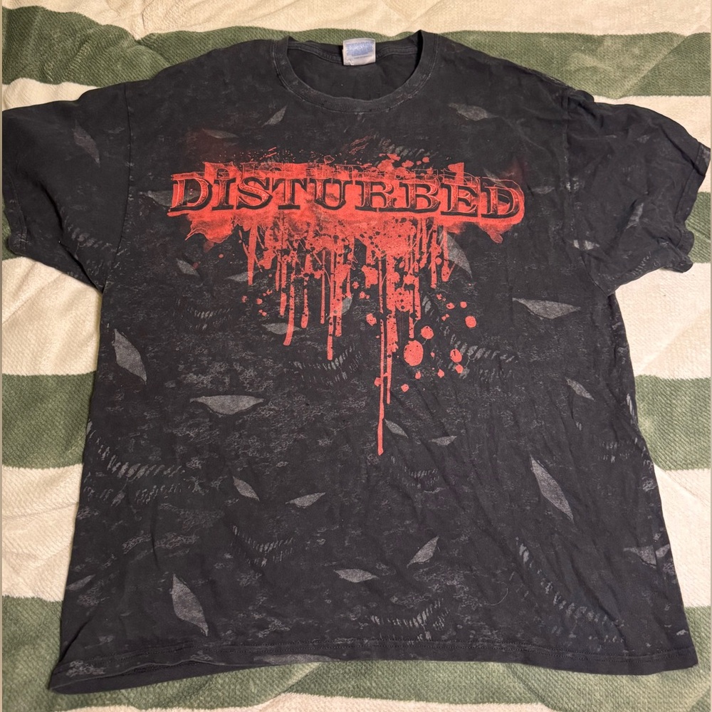 Vintage Heavy Weight Disturbed Graphic Black T-Shirt